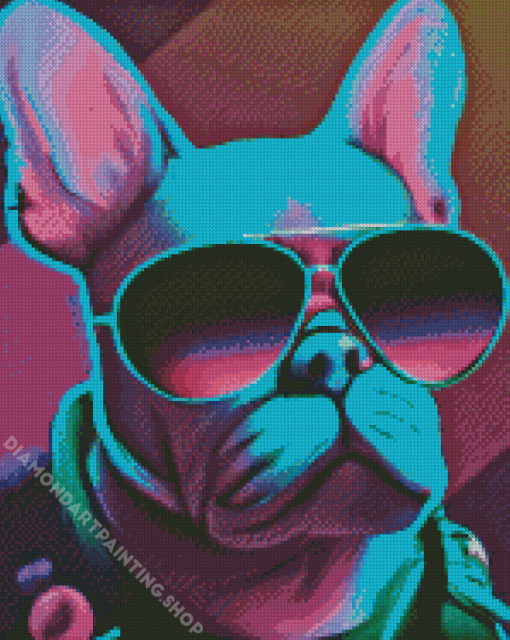 Cool Neon Dog Diamond Painting