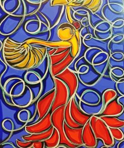 Cubism Flamenco Diamond Painting