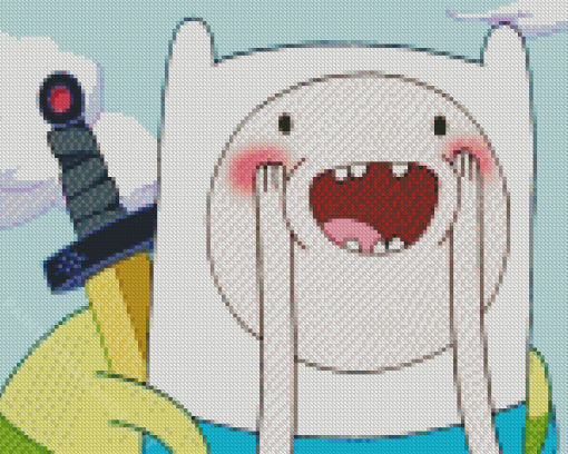 Cute Finn Adventure Time Character Diamond Painting