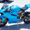 Ducati Blue Motorcycle Diamond Painting