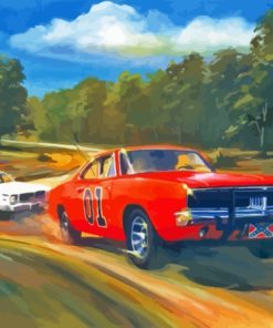 Dukes Of Hazzard Car Diamond Painting