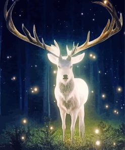 Fantasy White Deer Diamond Painting