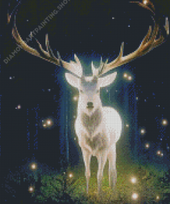 Fantasy White Deer Diamond Painting