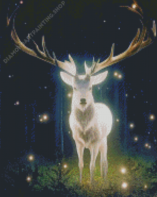 Fantasy White Deer Diamond Painting