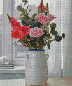 Flowers In Vase Diamond Painting