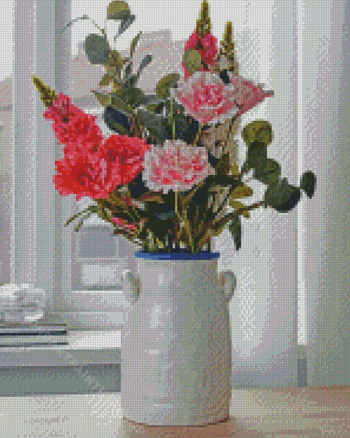 Flowers In Vase Diamond Painting