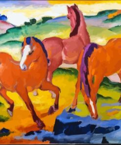 Franz Marc Grazing Horses Art Diamond Painting