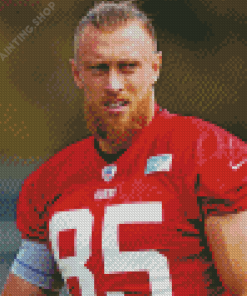 George Kittle American Footballer Diamond Painting