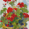 Geranium Basket Diamond Painting