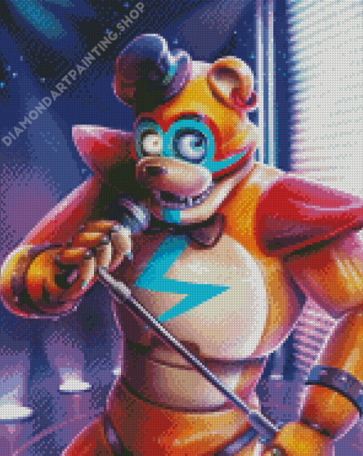 Glamrock Freddy FNAF Diamond Painting