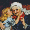 Grandma And Granddaughter Love Diamond Painting