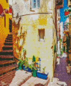 Alley In Greece Chania Old City For Diamond Painting