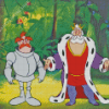 Gummi Bears King Gregor And Sir Tuxford Diamond Painting