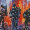 Halo Reach Characters Diamond Painting