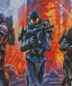 Halo Reach Characters Diamond Painting