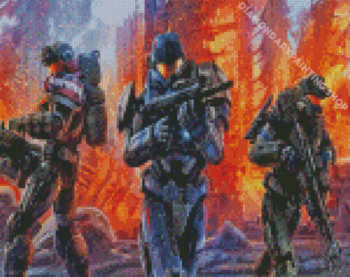 Halo Reach Characters Diamond Painting