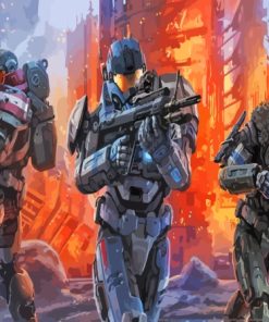 Halo Reach Characters Diamond Painting