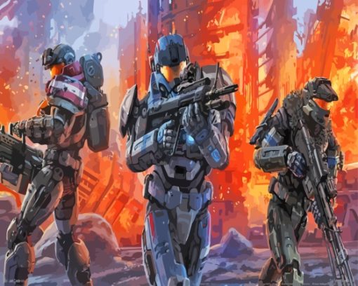 Halo Reach Characters Diamond Painting