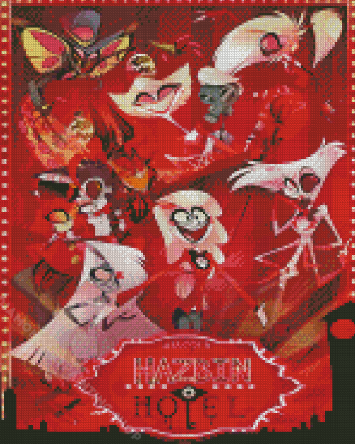 Hazbin Hotel Poster Art Diamond Painting