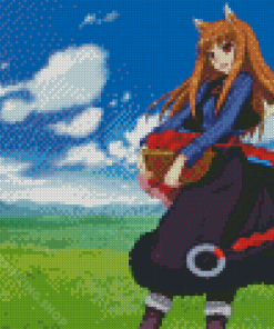 Holo The Wise Wolf Anime Character Diamond Painting