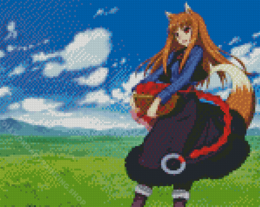 Holo The Wise Wolf Anime Character Diamond Painting