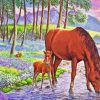 Horse Drinking Diamond Painting