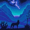 Howling Wolf At Big Bend National Park Diamond Painting