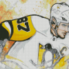 Illustration Sidney Crosby Player Art For Diamond Painting