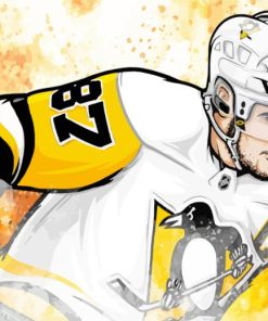 Illustration Sidney Crosby Player Art For Diamond Painting