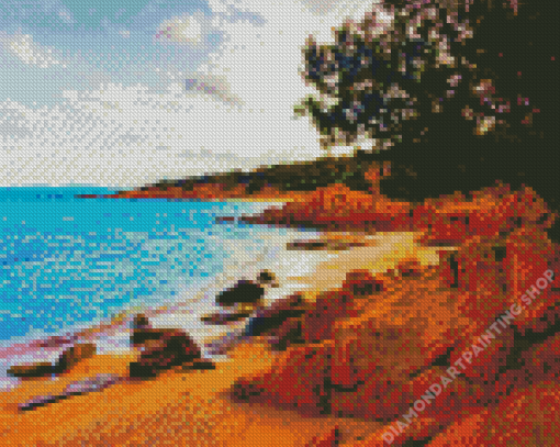 Italy Sardinia Beach Diamond Painting