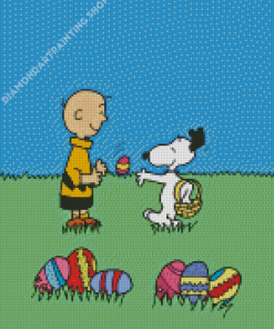 Its The Easter Beagle Charlie Brown Characters Art Diamond Painting