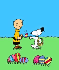 Its The Easter Beagle Charlie Brown Characters Art Diamond Painting