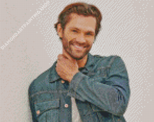 Jared Tristan Padalecki Actor Smiling Diamond Painting