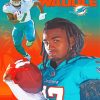 Jaylen Waddle American Football Poster Diamond Painting