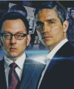 John And Harold From Person Of Interest Diamond Painting