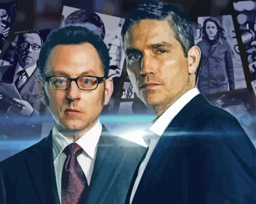 John And Harold From Person Of Interest Diamond Painting