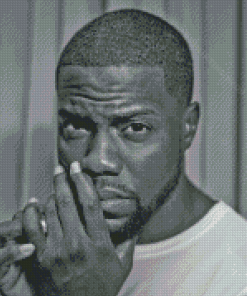 Kevin Hart In Black And White Diamond Painting