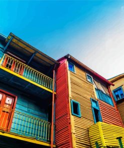 La Boca Buildings In Argentina Diamond Painting