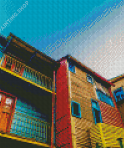 La Boca Buildings In Argentina Diamond Painting