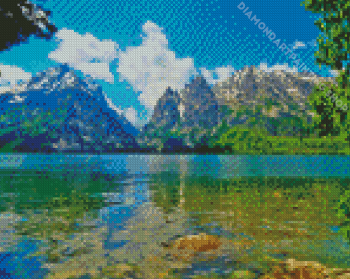 Lake Teton National Park Diamond Painting