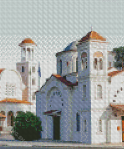 Larnaca Church Building Diamond Painting