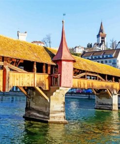 Lucerne Spreuer Bridge Diamond Painting