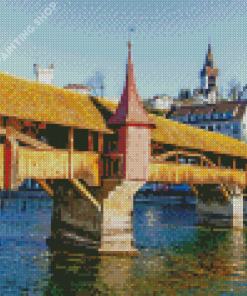 Lucerne Spreuer Bridge Diamond Painting