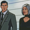 Malory And Sterling Archer Diamond Painting