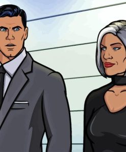 Malory And Sterling Archer Diamond Painting