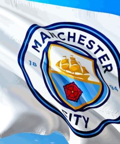 Manchester City FC Logo In Flag Diamond Painting