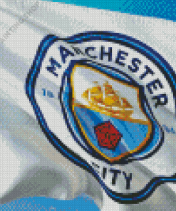 Manchester City FC Logo In Flag Diamond Painting