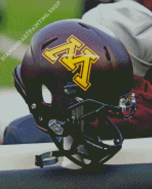 Minnesota Gophers Helmet Diamond Painting