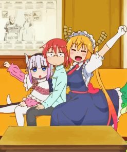 Miss Kobayashis Dragon Maid Anime Diamond Painting