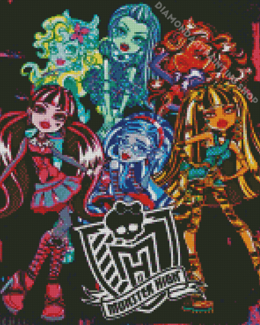 Monster High Poster Diamond Painting